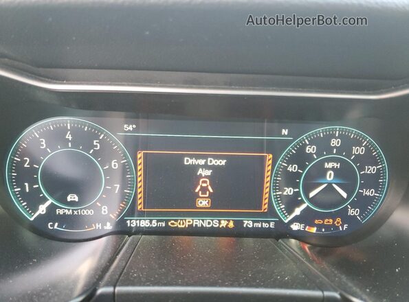 1FA6P8CF0N5147908 2022 FORD MUSTANG White Widok zestawu wskaźników