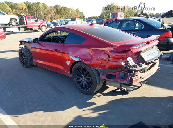 1FA6P8CF1L5174452 2020 FORD MUSTANG Red Trasero izquierdo