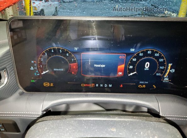 1FA6P8CF3S5414213 2025 FORD MUSTANG Red Vista del cuadro de instrumentos