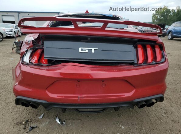 1FA6P8CF4L5175465 2020 FORD MUSTANG Red უკანა ხედი
