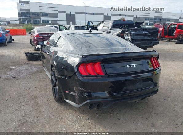 1FA6P8CF6N5128232 2022 FORD MUSTANG Черный Задняя левая четверть