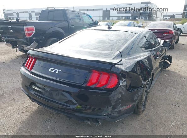1FA6P8CF6N5128232 2022 FORD MUSTANG Черный Задняя правая четверть