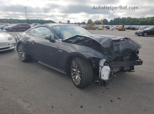 1FA6P8CF6R5401465 2024 FORD MUSTANG Черный Передняя правая четверть