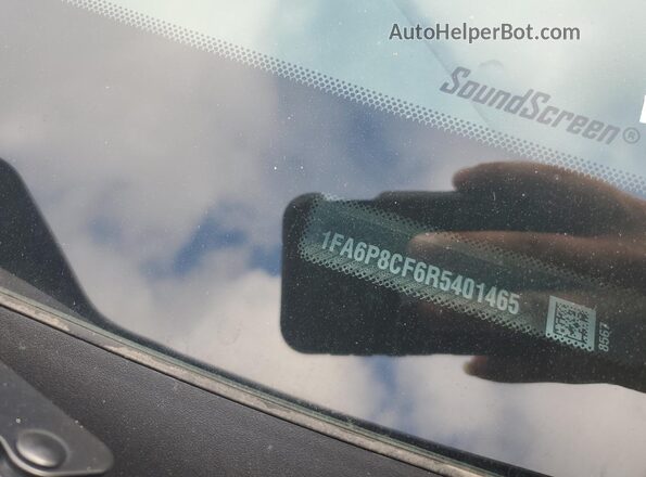1FA6P8CF6R5401465 2024 FORD MUSTANG Черный Вид подкапотного пространства