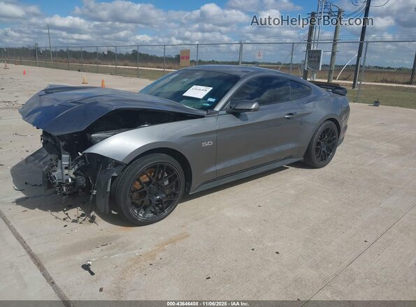 1FA6P8CF8N5140463 2022 FORD MUSTANG Серый Передняя левая четверть