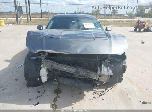 1FA6P8CF8N5140463 2022 FORD MUSTANG Серый Вид задней части салона