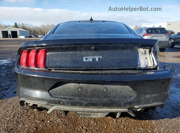 1FA6P8CF9L5159052 2020 FORD MUSTANG Black Rear view