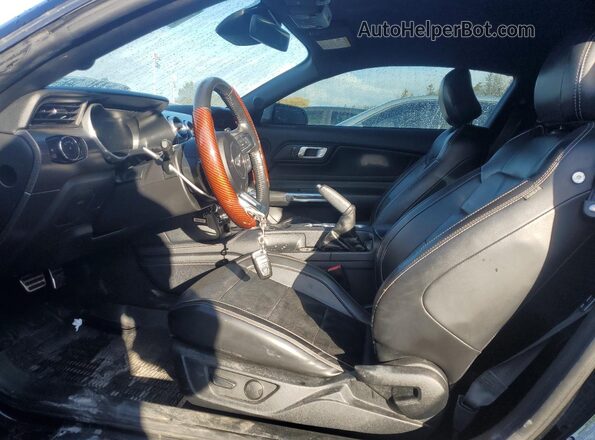 1FA6P8CF9L5159052 2020 FORD MUSTANG Black Front interior view