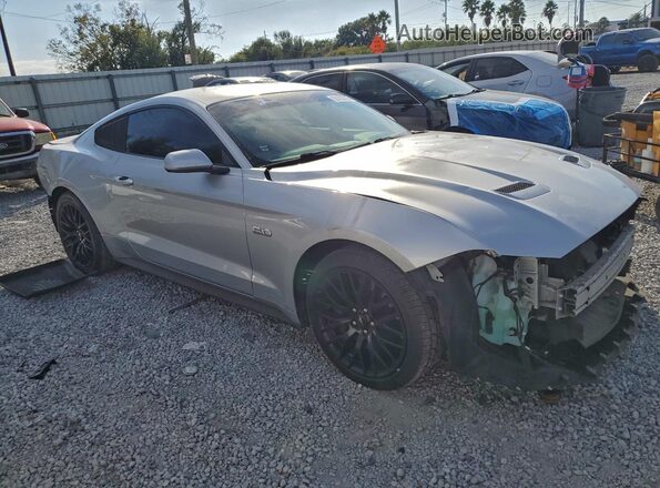 1FA6P8CFXJ5146131 2018 FORD MUSTANG Silver 