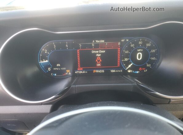 1FA6P8TH4K5129778 2019 FORD MUSTANG Blue Widok zestawu wskaźników
