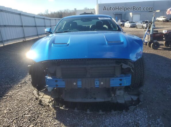 1FA6P8TH4K5129778 2019 FORD MUSTANG Blue Widok z przodu