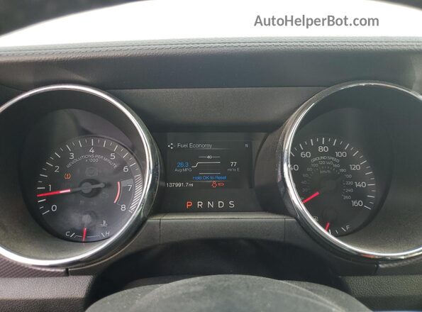 1FA6P8TH5G5210246 2016 FORD MUSTANG Серый Вид щитка приборов