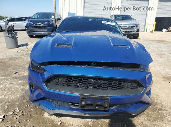 1FA6P8TH6N5126028 2022 FORD MUSTANG Синий Вид спереди