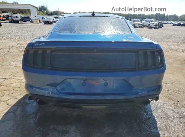 1FA6P8TH6N5126028 2022 FORD MUSTANG Синий Вид сзади