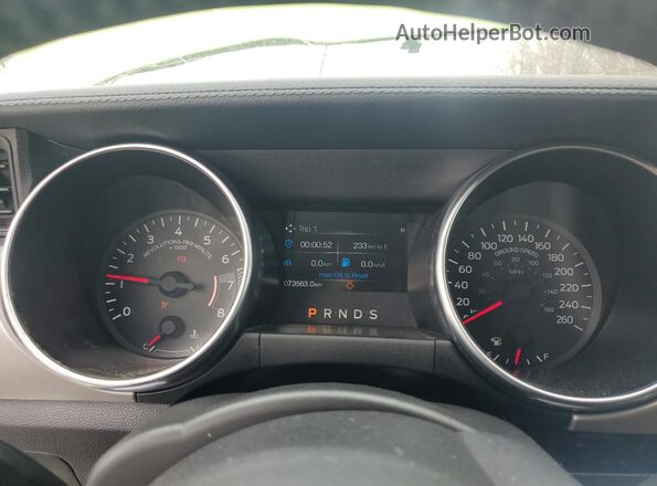 1FA6P8TH7L5122048 2020 FORD MUSTANG Green Instrument cluster view