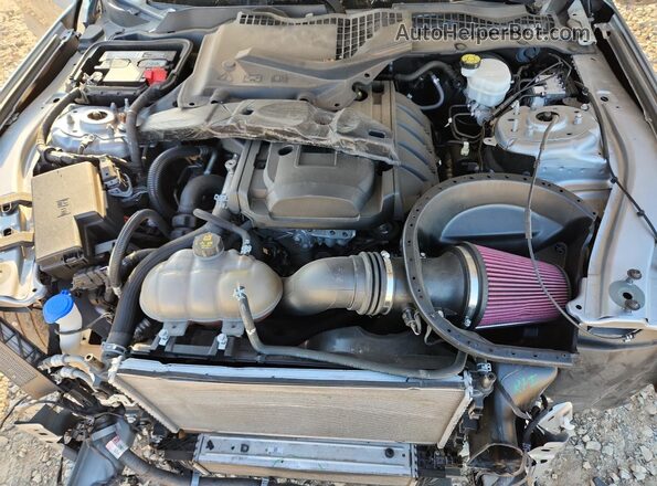 1FA6P8TH9L5100472 2020 FORD MUSTANG Silver Rear interior view