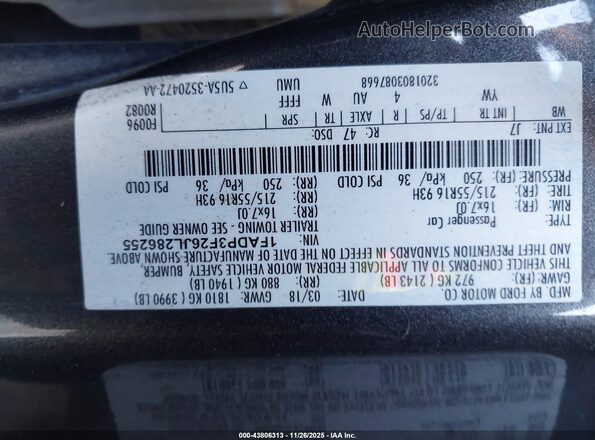 1FADP3F26JL286255 2018 FORD FOCUS Gray Widok komory silnika