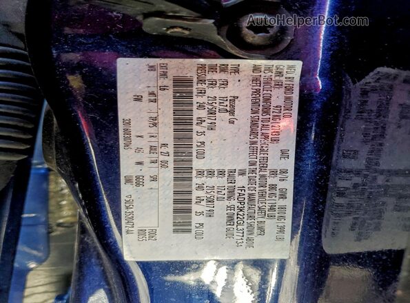 1FADP3K22GL377134 2016 FORD FOCUS Blue Շարժիչի բաժամունքի տեսք