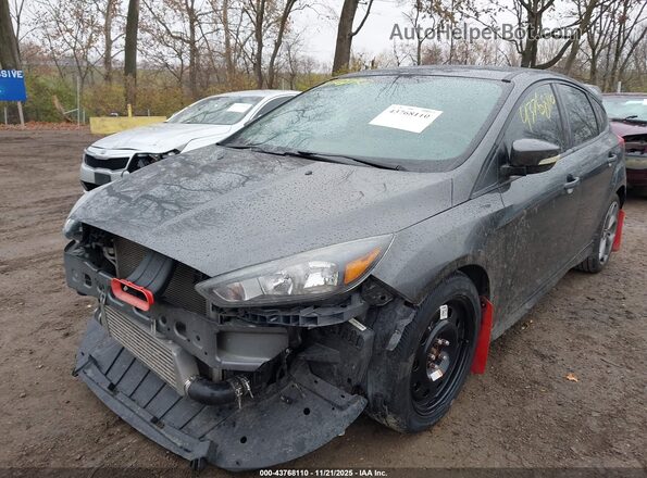 1FADP3L94GL374487 2016 FORD FOCUS ST Gray Առջևի ձախ երեք քառորդ տեսարան