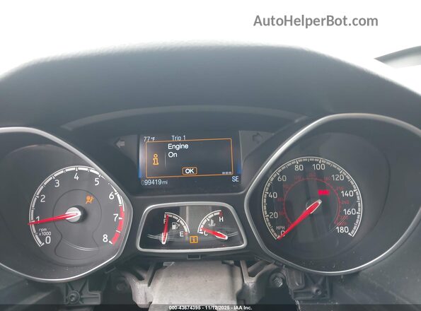 1FADP3L95GL297547 2016 FORD FOCUS ST Gray Widok tylnych siedzeń