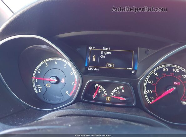 1FADP3L97GL370949 2016 FORD FOCUS ST Красный Вид задних сидений