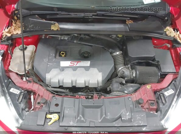 1FADP3L99GL273705 2016 FORD FOCUS ST Red Вид ззаду