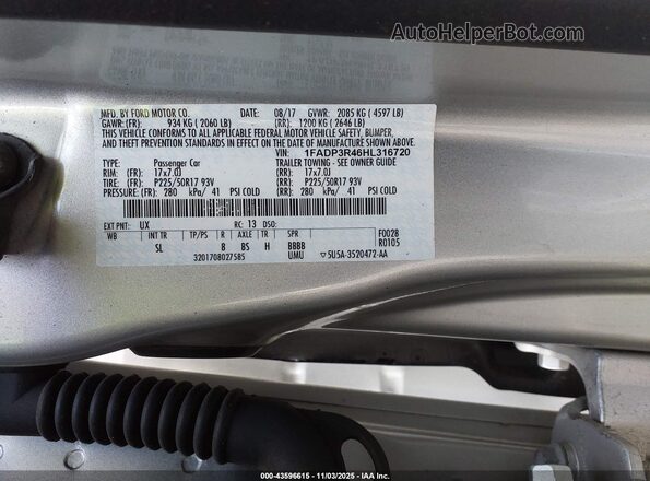 1FADP3R46HL316720 2017 FORD FOCUS ELECTRIC Серебряный Вид подкапотного пространства