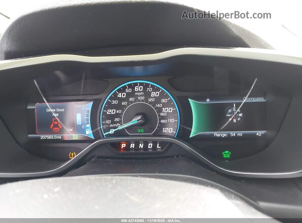 1FADP5AU2GL100580 2016 FORD C-MAX HYBRID Blue Vista de los asientos traseros
