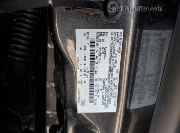 1FADP5CUXGL108813 2016 FORD C-MAX Charcoal Widok naklejki z numerem VIN