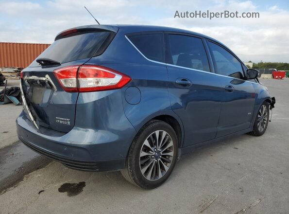 1FADP5DU0JL104145 2018 FORD C-MAX Синий Задняя правая четверть