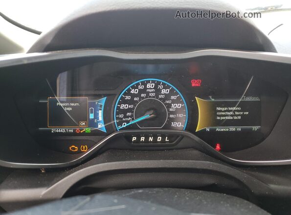 1FADP5DU0JL104145 2018 FORD C-MAX Синий Вид щитка приборов