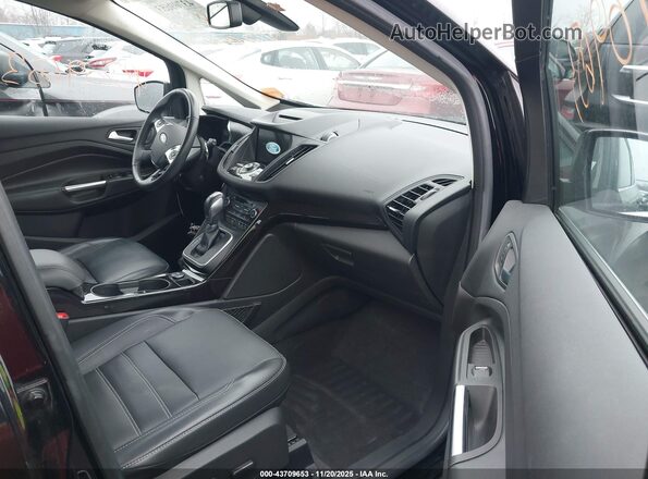 1FADP5DU2JL104535 2018 FORD C-MAX HYBRID Black Вид салону спереду