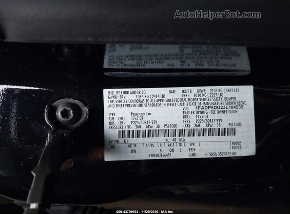 1FADP5DU2JL104535 2018 FORD C-MAX HYBRID Black Вид підкапотного простору
