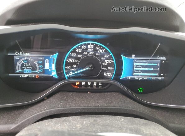 1FADP5EU2HL104141 2017 FORD C-MAX Tan Սարքավորումների վահանակի տեսք
