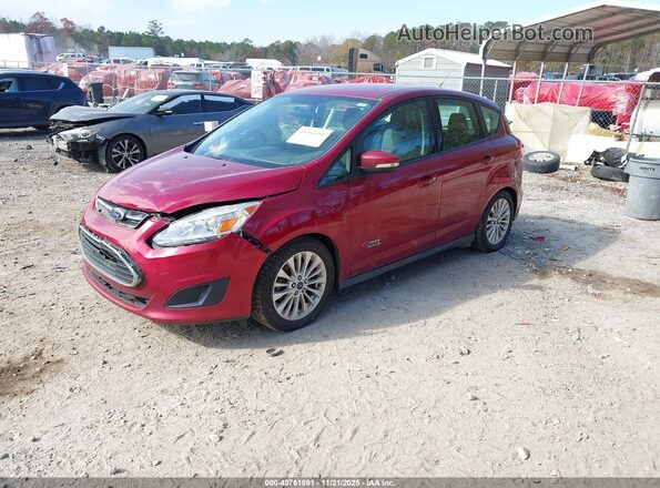 1FADP5EU2HL104575 2017 FORD C-MAX ENERGI Maroon Przód lewy