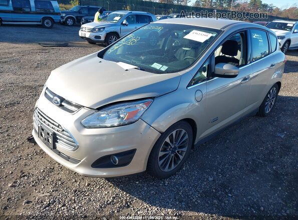 1FADP5FUXHL101406 2017 FORD C-MAX ENERGI Tan Առջևի ձախ երեք քառորդ տեսարան