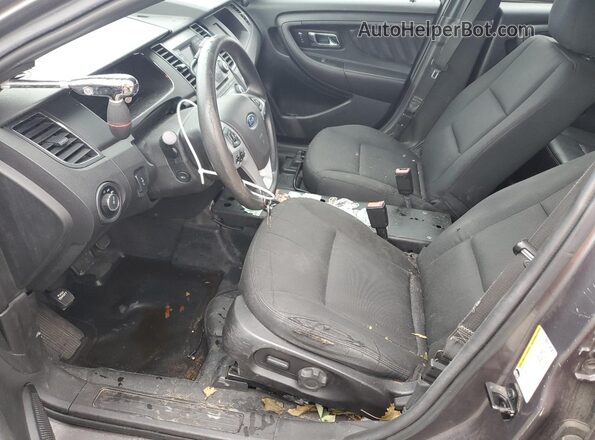 1FAHP2MK2HG136189 2017 FORD TAURUS Charcoal Вид салону спереду