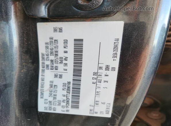 1FD8W3FT7JEB96166 2018 FORD F350 Black 