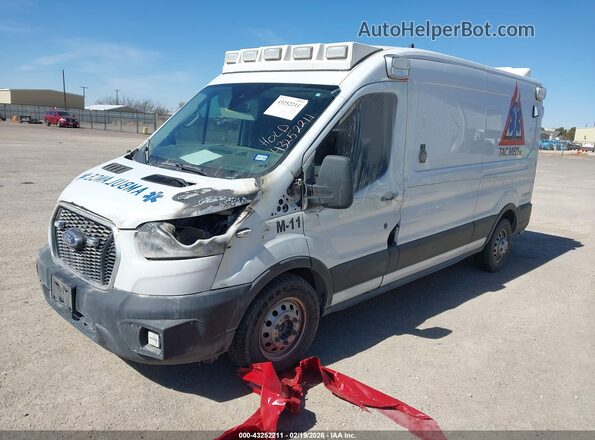 1FDBR1CG4MKB02582 2021 FORD TRANSIT-250 White Առջևի ձախ երեք քառորդ տեսարան