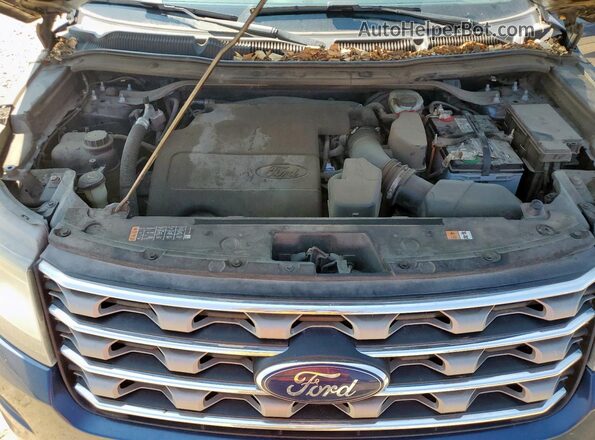 1FM5K7D85GGC12169 2016 FORD FORD EXPLORER Blue ძრავის განყოფილების ხედი