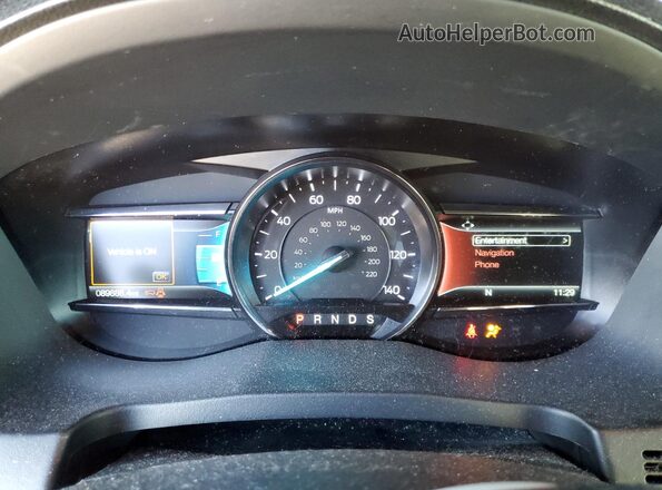 1FM5K7F80JGA04558 2018 FORD FORD EXPLORER Silver Instrument cluster view