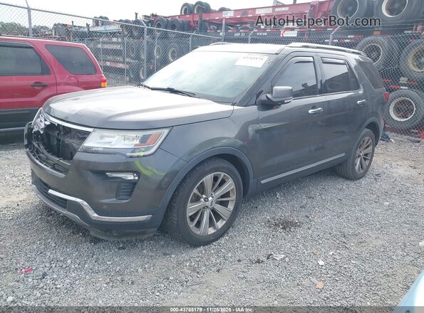 1FM5K7F81KGA10807 2019 FORD FORD EXPLORER Gray Передня ліва чверть