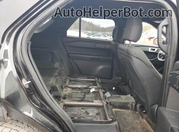 1FM5K8AB1LGC65578 2020 FORD FORD EXPLORER Black უკანა სალონის ხედი