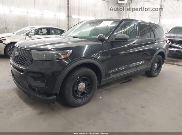 1FM5K8AB2LGC01209 2020 FORD POLICE INTERCEPTOR Black წინა მარცხენა ხედი სამი მეოთხედიდან