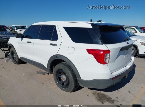 1FM5K8AB2MGA65424 2021 FORD POLICE INTERCEPTOR Белый Задняя левая четверть