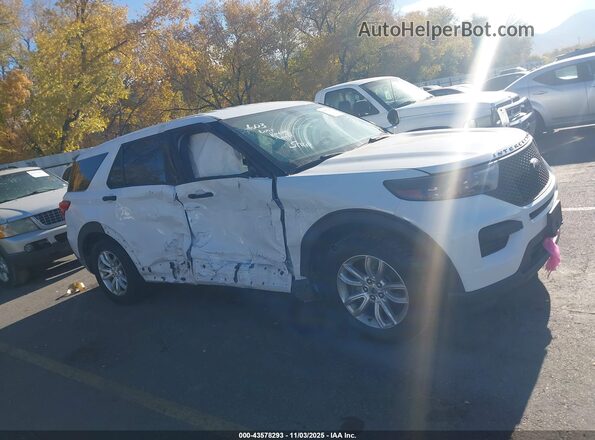 1FM5K8AC2LGC67929 2020 FORD POLICE INTERCEPTOR White Սալոնի հետևի տեսք