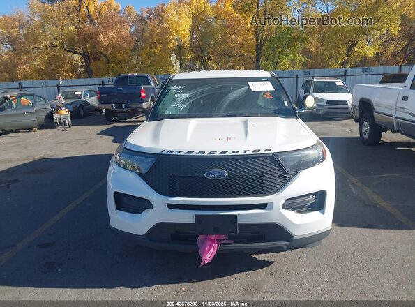 1FM5K8AC2LGC67929 2020 FORD POLICE INTERCEPTOR White Սարքավորումների վահանակի տեսք