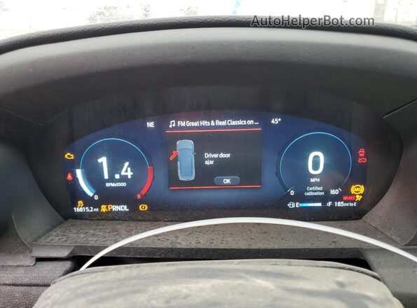 1FM5K8AC9SGA76250 2025 FORD FORD EXPLORER Black Вид щитка приладів