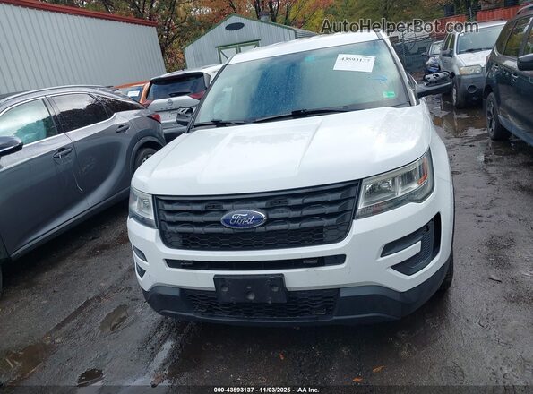 1FM5K8AR1GGC73599 2016 FORD UTILITY POLICE INTERCEPTOR White Instrument cluster view