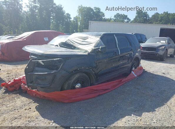1FM5K8AR1HGD06456 2017 FORD UTILITY POLICE INTERCEPTOR Black Przód lewy